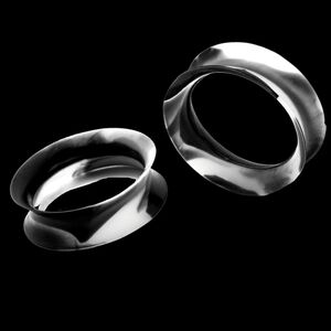 ⭐NWT Goth Punk Black & White 7/8" Silicone Plugs